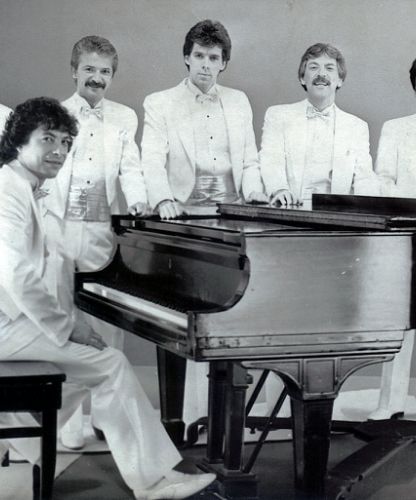 Daniel avec les autres chefs d'orchestre de Télé-Métropole