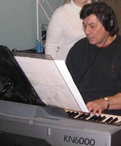 Daniel at the keyboard